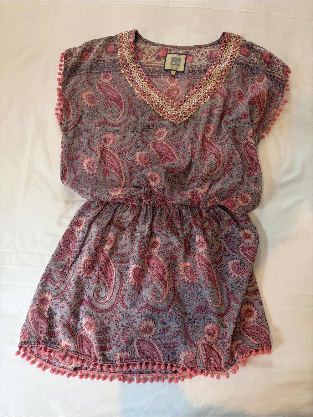 BELL by Alicia Bell Pink Embellished Dress, size small
